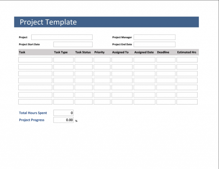 25 Multiple Project Tracking Template Excel - Calypso Tree