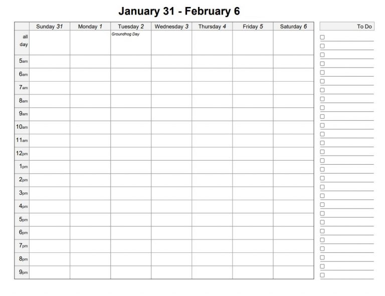 50 Free Calendar Template Excel - Calypso Tree