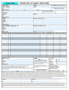 12 Simple Bill Of Lading Form & Template Free - Calypso Tree