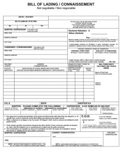 12 Simple Bill Of Lading Form & Template Free - Calypso Tree