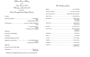 14 Free Wedding Program Examples & Templates - Calypso Tree