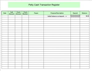 20 Free Petty Cash Log Template & Form [Excel, Word, PDF,] - Calypso Tree