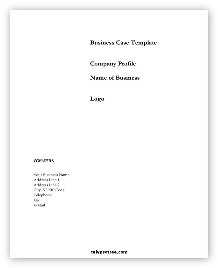 12 Best Business Case Template And How To Write - Calypso Tree