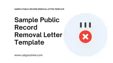 10 Free Public Record Removal Letter Template & Guide - Calypso Tree