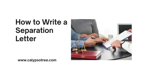 How to Write a Separation Letter With Free Sample