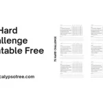 75 Hard Challenge Printable Free Visual Presentation