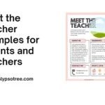 Meet the Teacher Examples for Parents and Teachers Visual Presentation